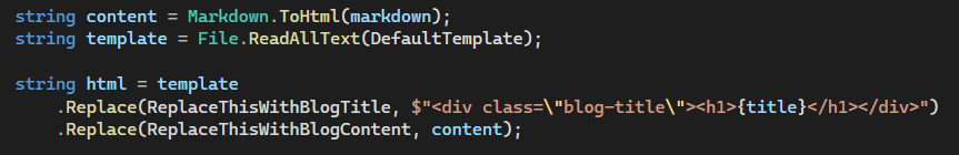 Injecting Blog Content into Template